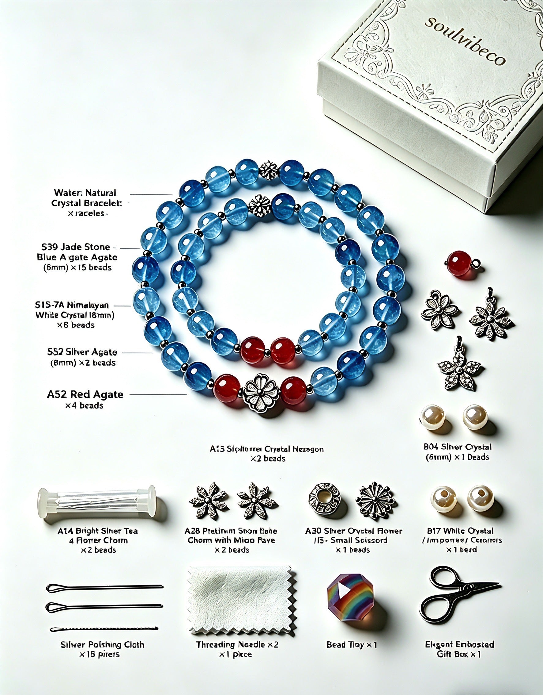 Crystal Bracelet Advanced Kit - Professional DIY Jewelry Kit - SoulVibeCo
