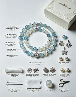 Crystal Bracelet Starter Kit - DIY Meditation Bracelet Kit - SoulVibeCo
