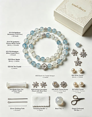 Crystal Bracelet Starter Kit - DIY Meditation Bracelet Kit - SoulVibeCo
