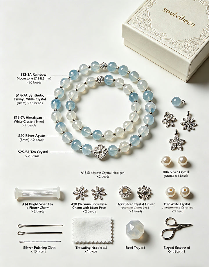 Crystal Bracelet Starter Kit - DIY Meditation Bracelet Kit - SoulVibeCo
