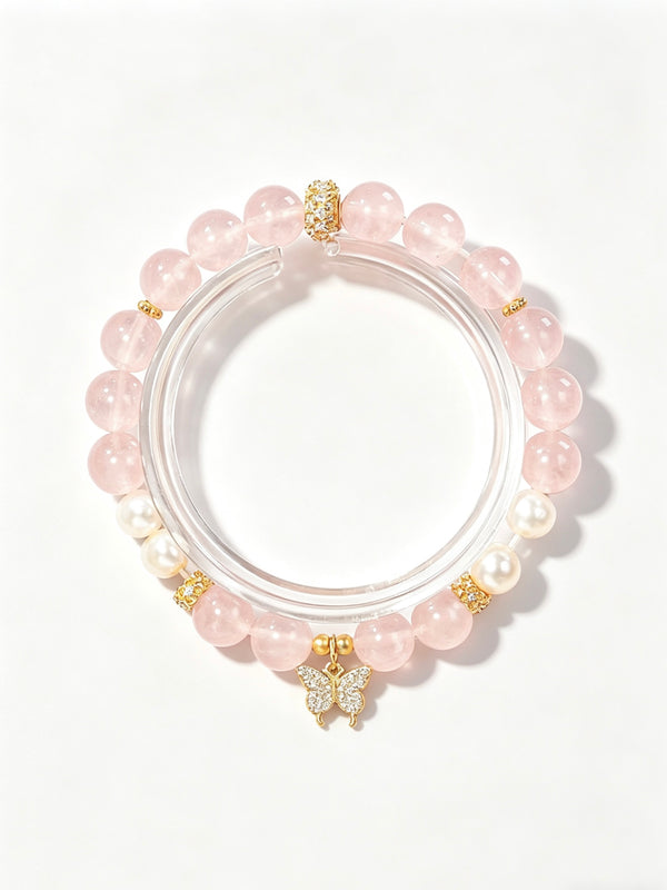 2-Butterfly Love Crystal Bracelet