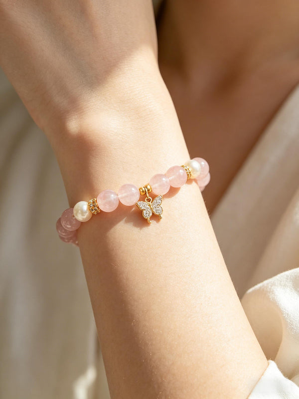 2-Butterfly Love Crystal Bracelet