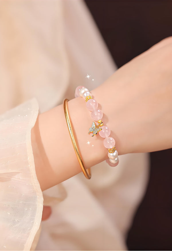2-Butterfly Love Crystal Bracelet