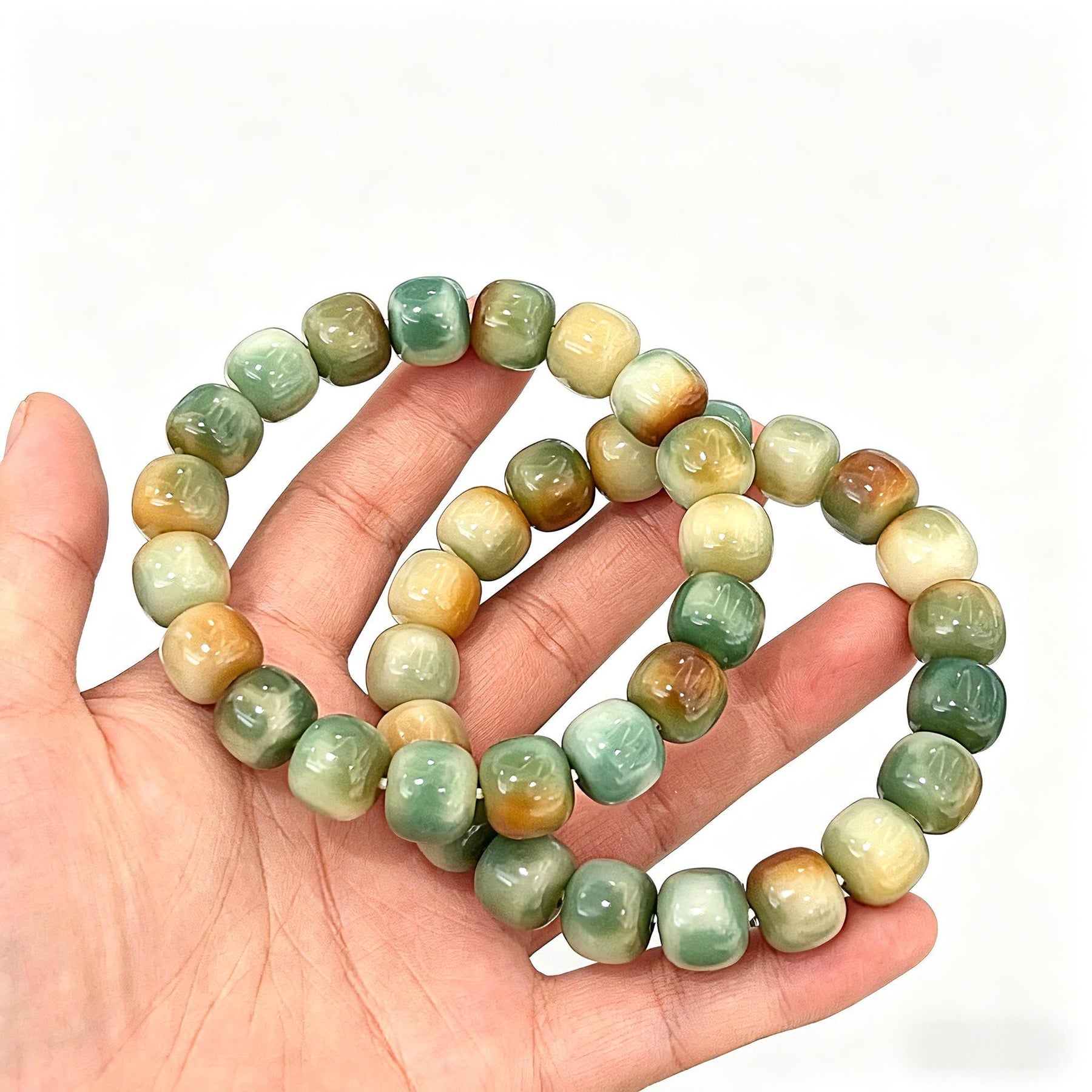 Earth Harmony Bracelet - Worn on Wrist - SoulVibeCo
