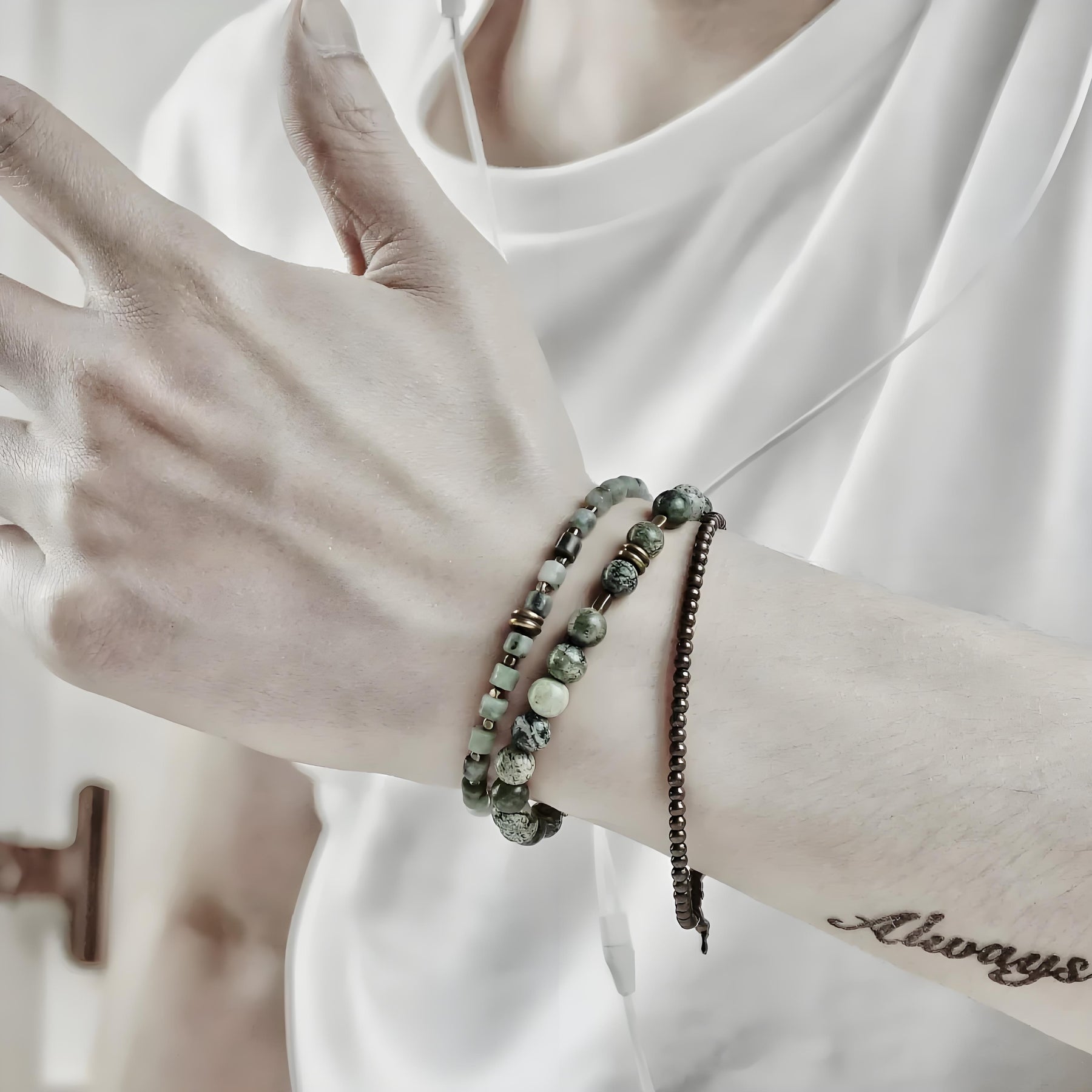 Forest Mind Bracelet - Grounding Meditation Crystal Bracelet - SoulVibeCo
