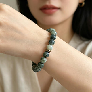 Forest Mind Bracelet - Grounding Meditation Crystal Bracelet - SoulVibeCo
