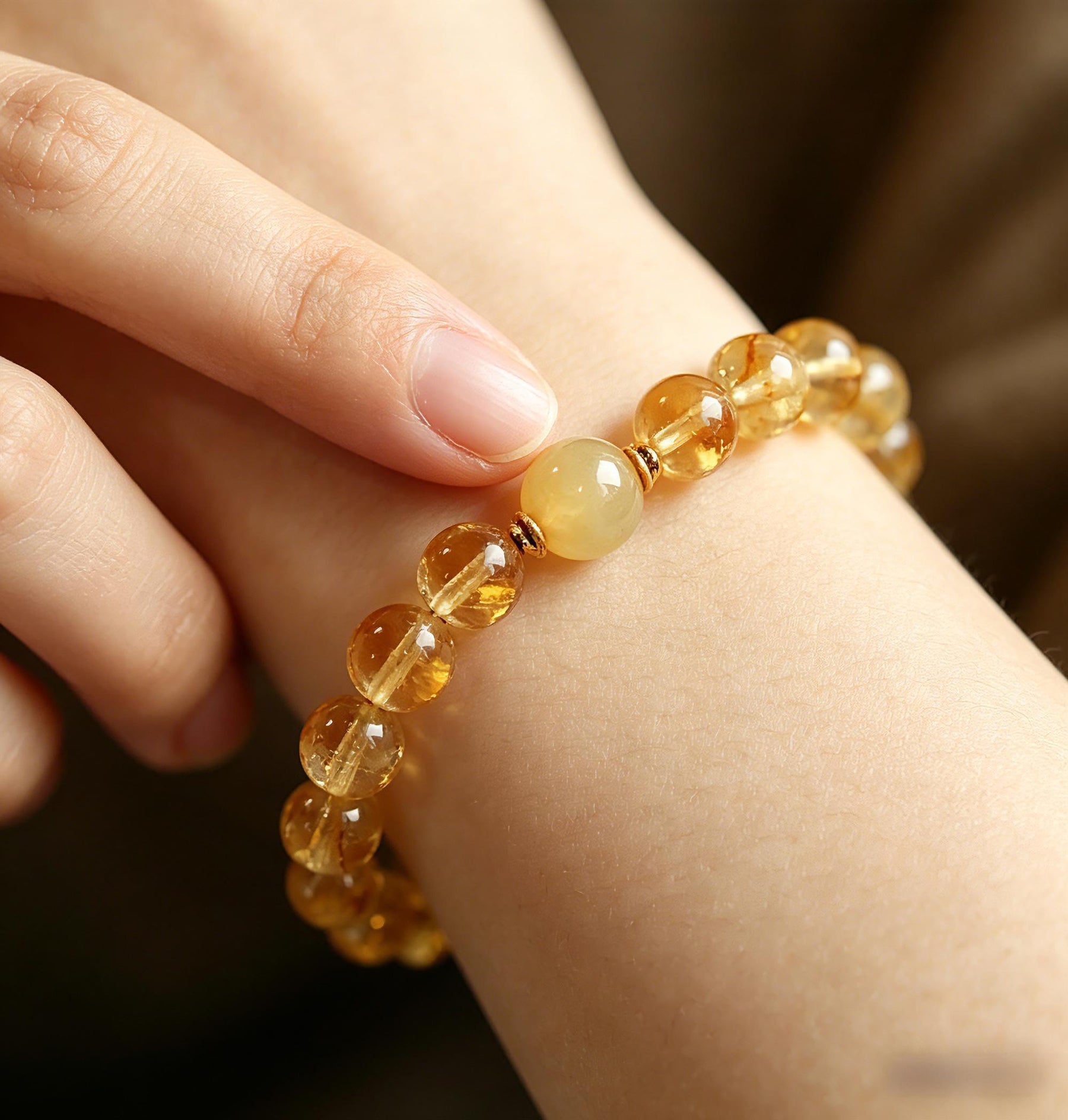 Moonlight Calm Bracelet - Handmade Crystal Bracelet - SoulVibeCo