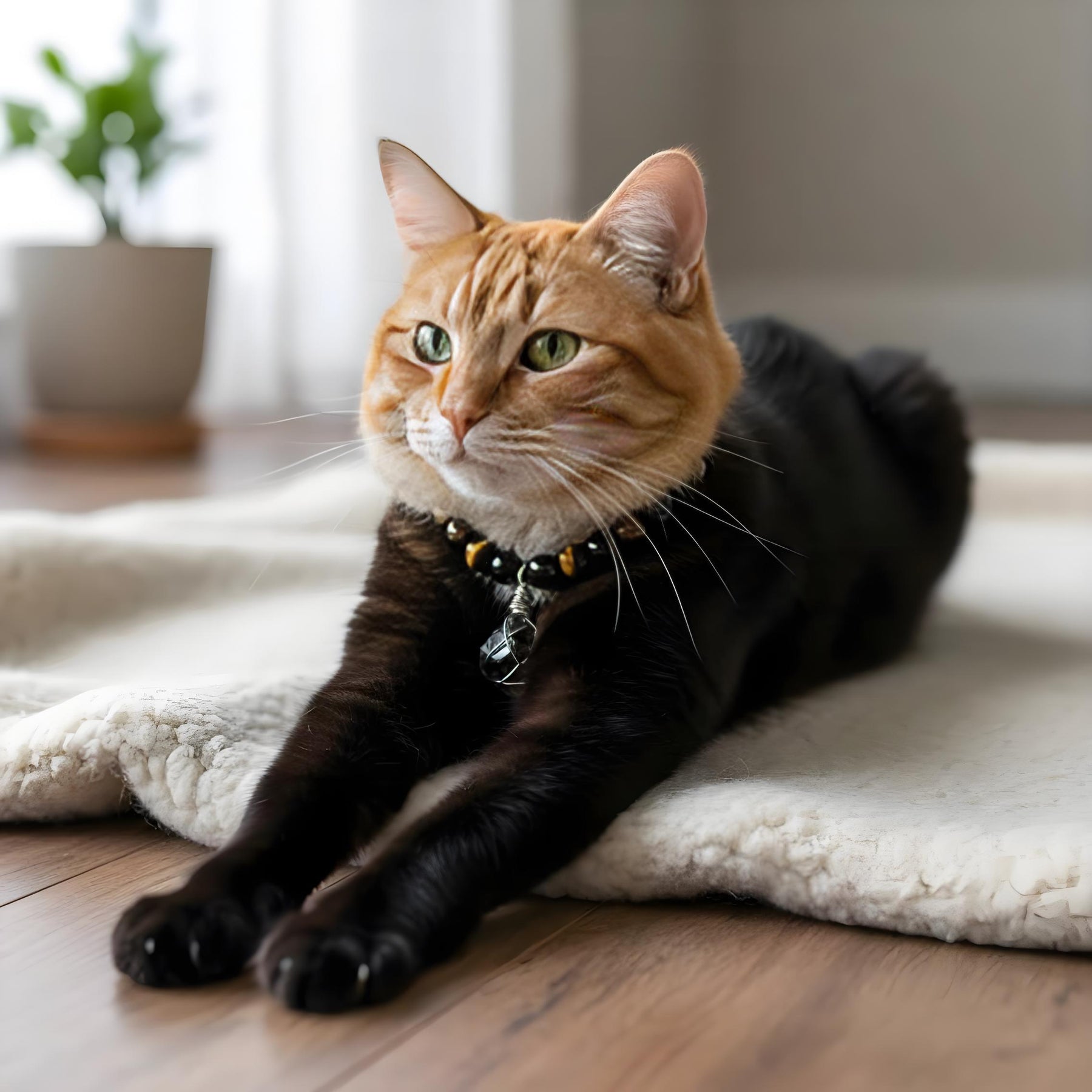 Guardian Paw Energy Crystal Collar - Crystal Pet Collar - SoulVibeCo

