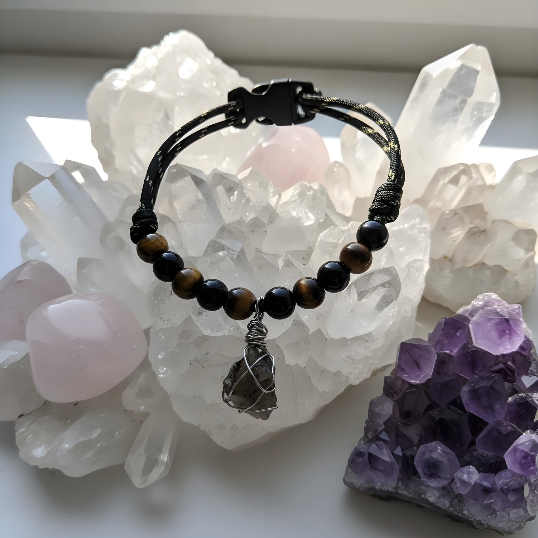 Guardian Paw Energy Crystal Collar - Crystal Pet Collar - SoulVibeCo
