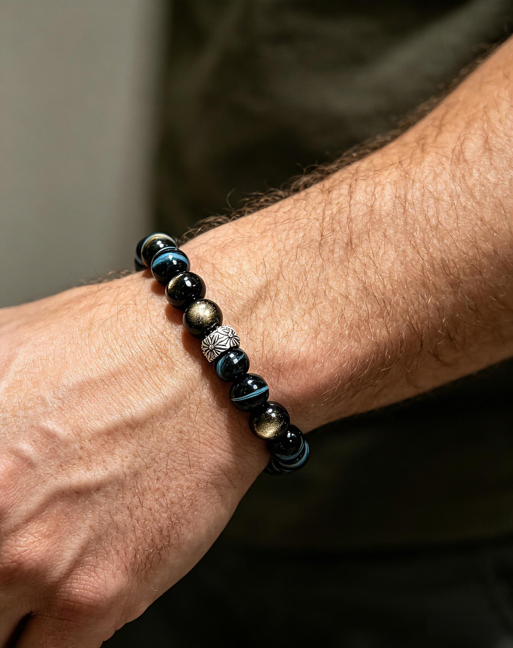 Midnight Clarity Energy Bracelet - Protection & Focus Crystal Bracelet - SoulVibeCo
