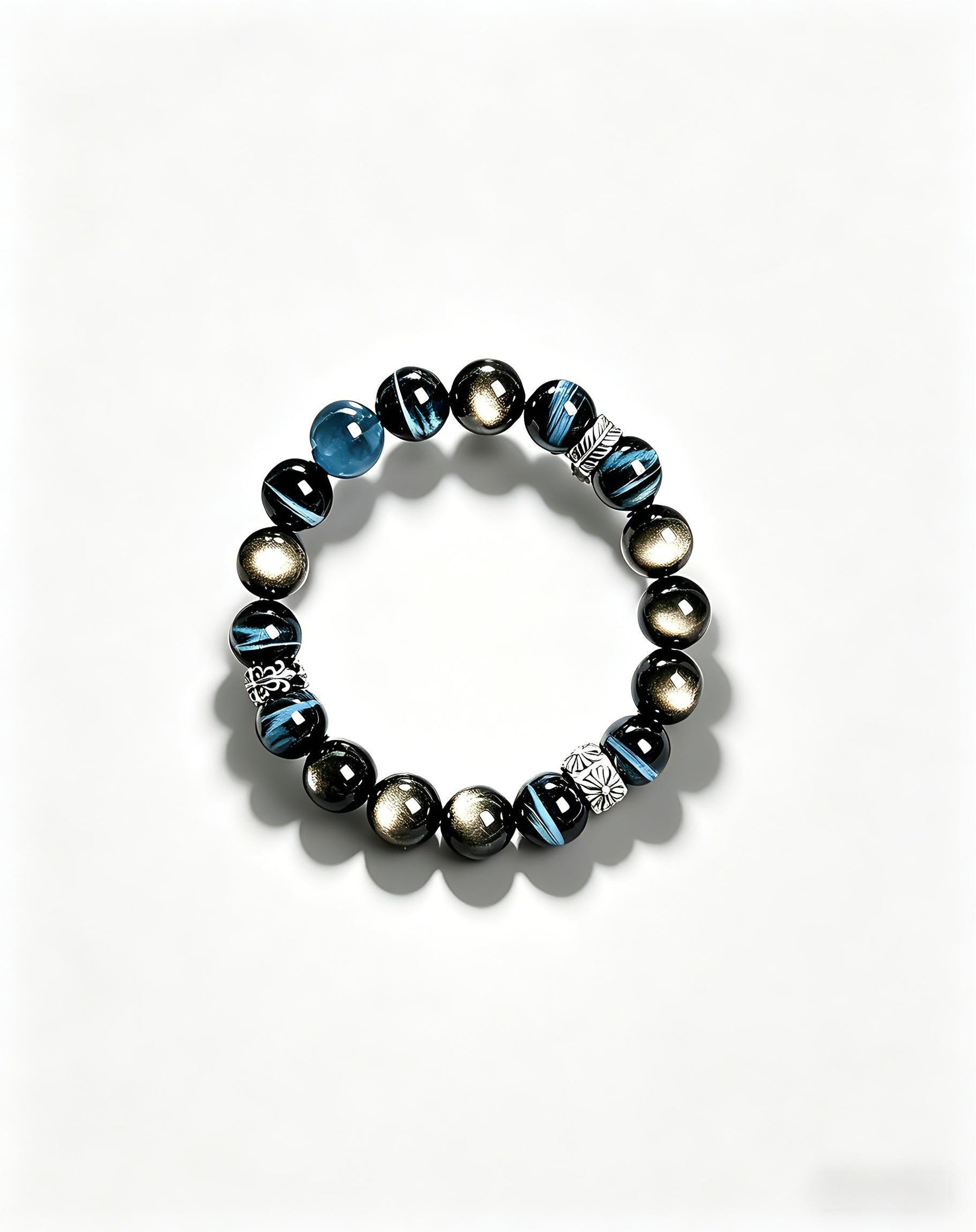 Midnight Clarity Energy Bracelet - Protection & Focus Crystal Bracelet - SoulVibeCo
