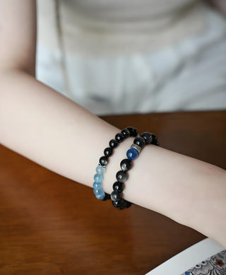 Midnight Galaxy Energy Bracelet - Protection Crystal Bracelet - SoulVibeCo