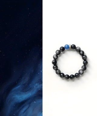 Midnight Galaxy Energy Bracelet - Protection Crystal Bracelet - SoulVibeCo