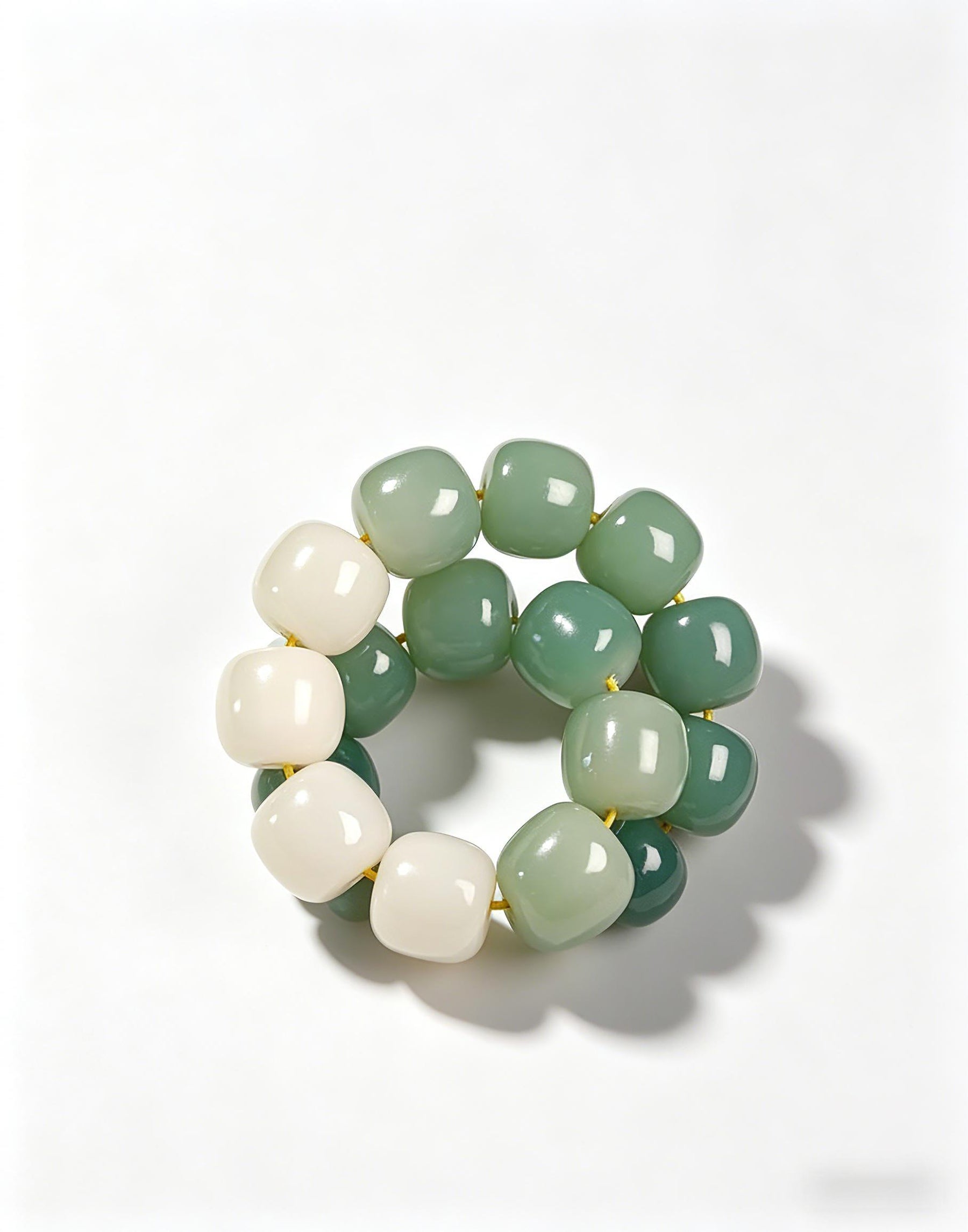 Moss Serenity Bodhi Bracelet - Natural Bodhi Root Meditation Bracelet - SoulVibeCo
