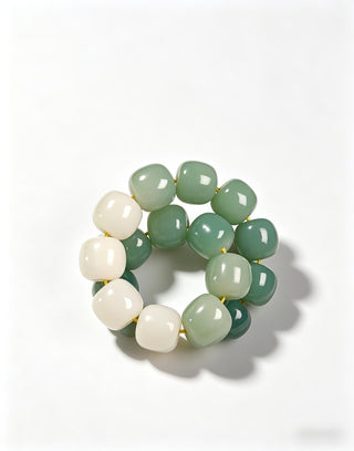 Moss Serenity Bodhi Bracelet - Natural Bodhi Root Meditation Bracelet - SoulVibeCo
