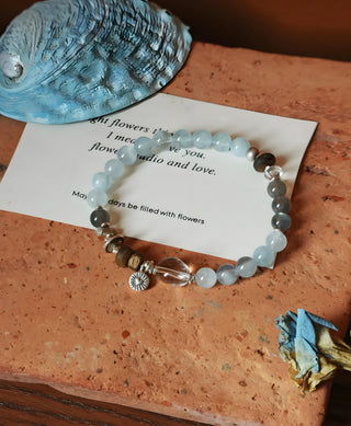 Ocean Calm Bracelet - Crystal Bracelet for Clarity & Balance - SoulVibeCo
