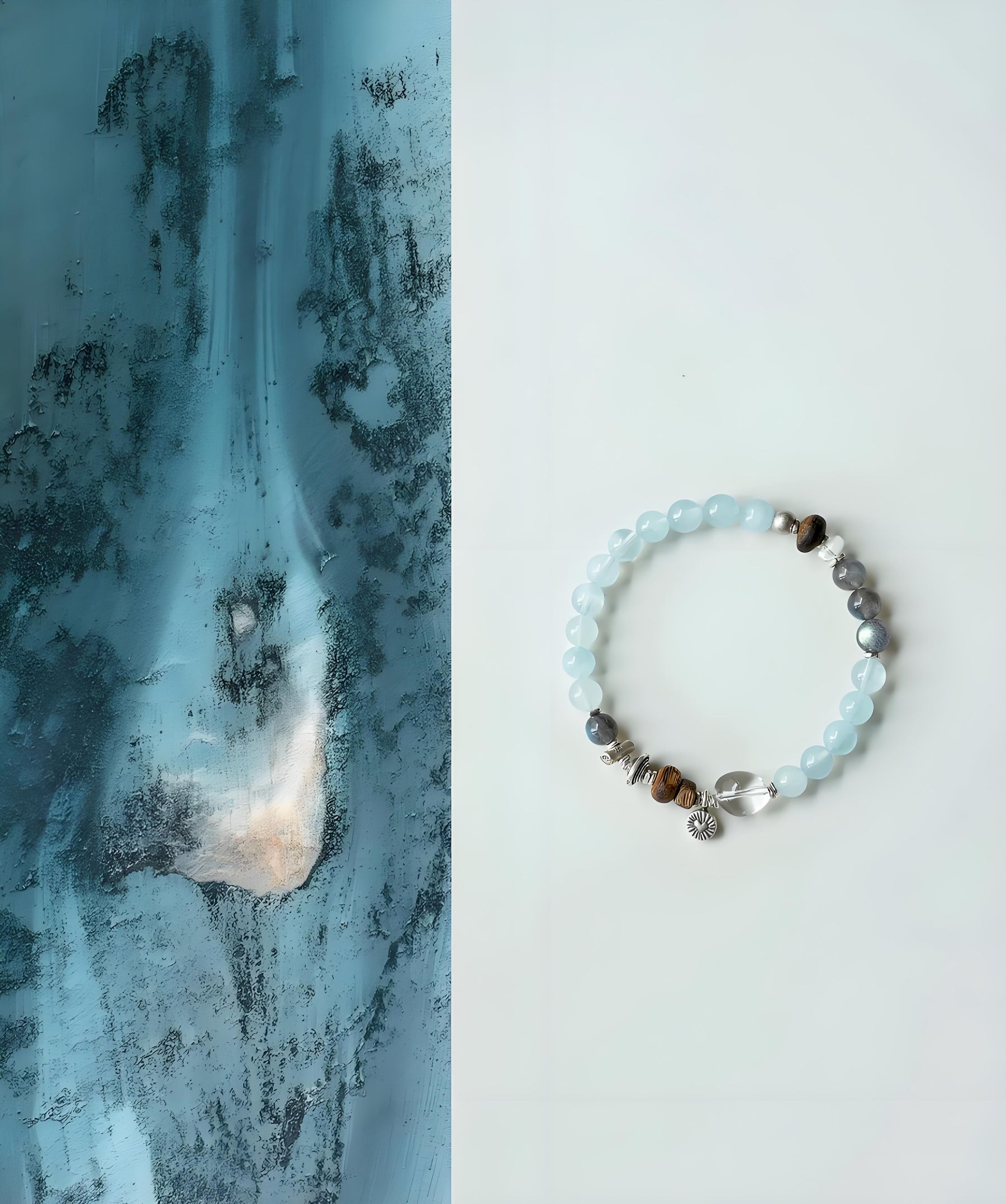 Ocean Calm Bracelet - Crystal Bracelet for Clarity & Balance - SoulVibeCo
