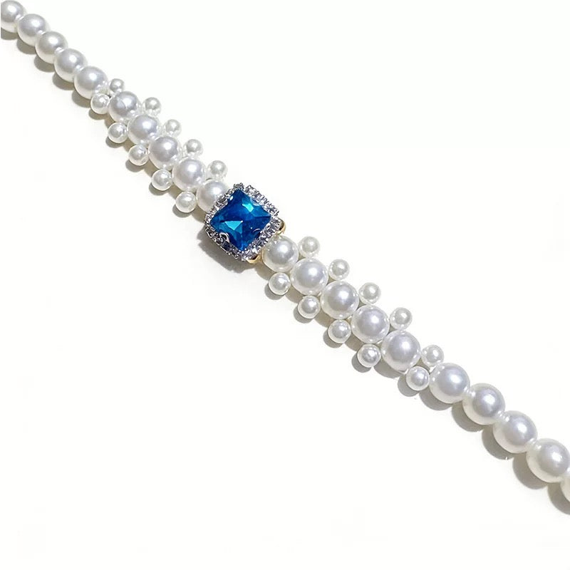Royal Harmony Pearl Pet Necklace - Crystal Pet Jewelry - SoulVibeCo
