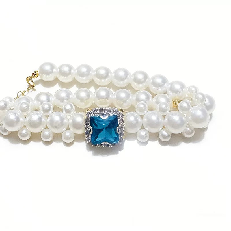 Royal Harmony Pearl Pet Necklace - Crystal Pet Jewelry - SoulVibeCo
