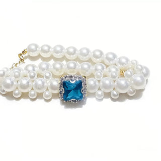 Royal Harmony Pearl Pet Necklace - Crystal Pet Jewelry - SoulVibeCo
