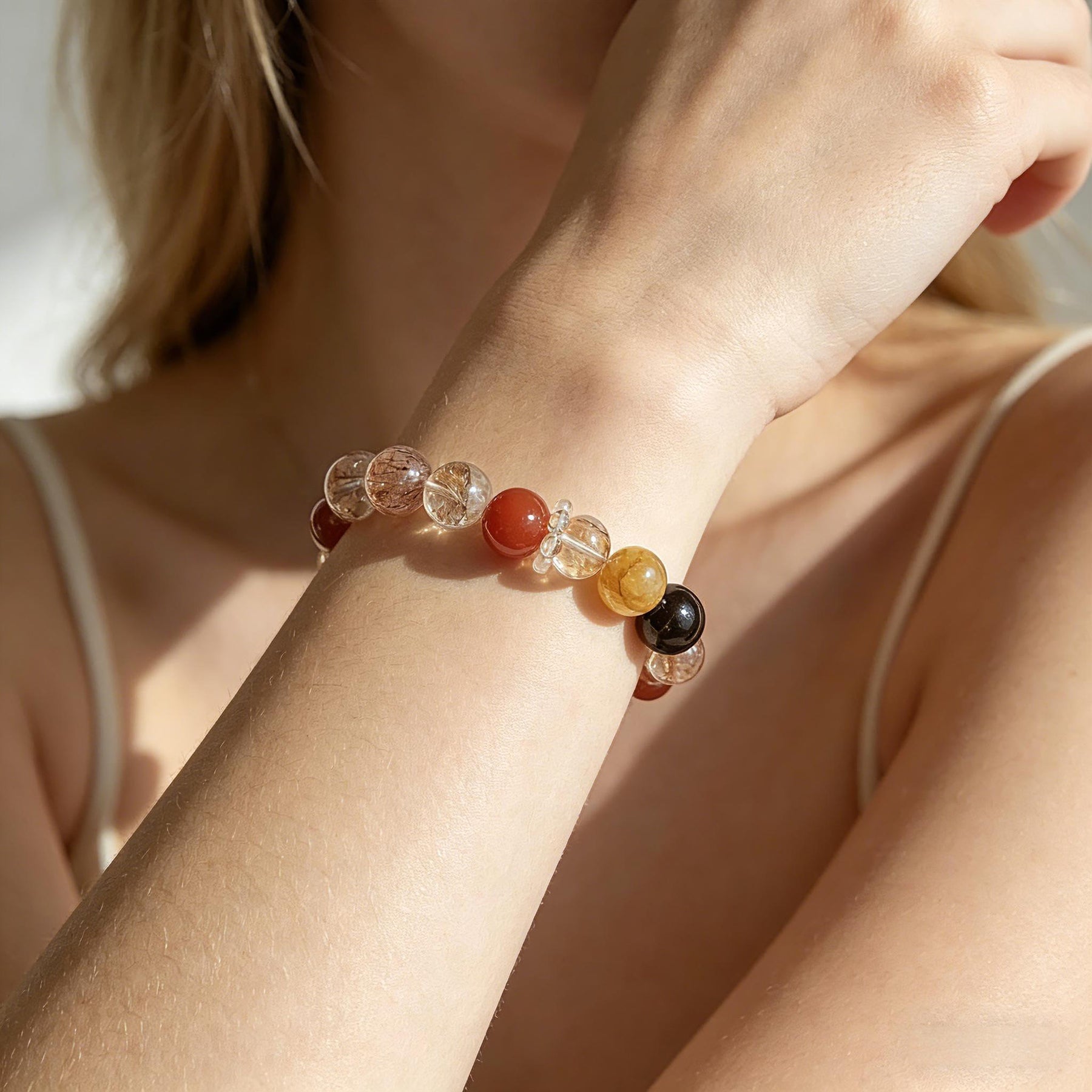 Solar Fortune Energy Bracelet - Good Luck Crystal Bracelet - SoulVibeCo
