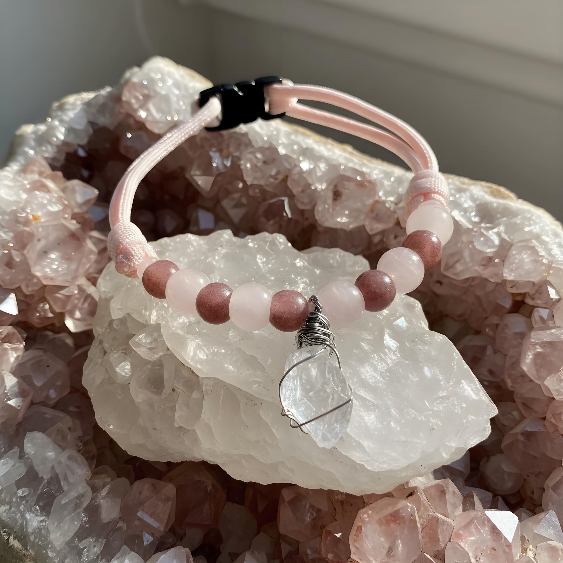 Tender Heart Pet Crystal Collar - Rose Crystal Cat & Dog Collar - SoulVibeCo
